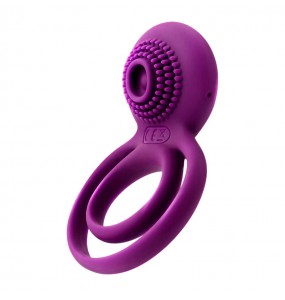 USA SVAKOM - Tammy Vibrating Penis Cock Ring (Chargeable - Purple)